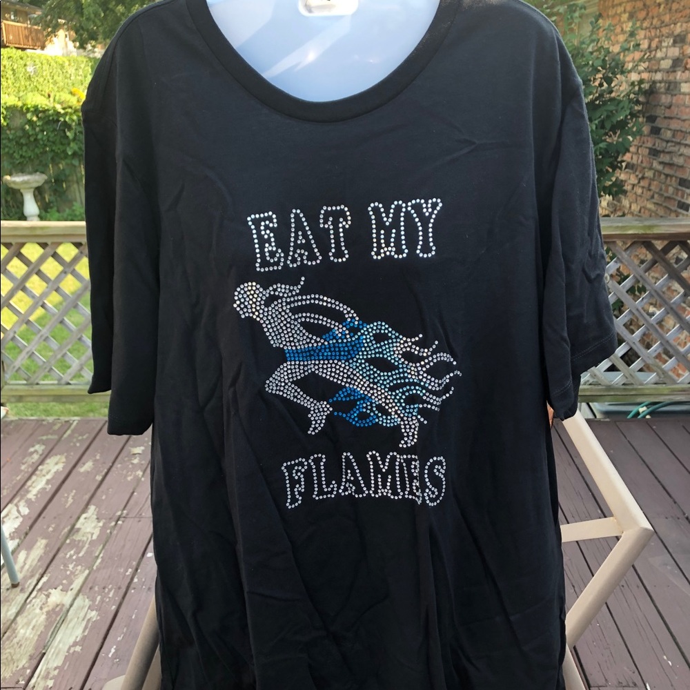 2XL Bella Missy Cut T-shirt with Rhinestone design